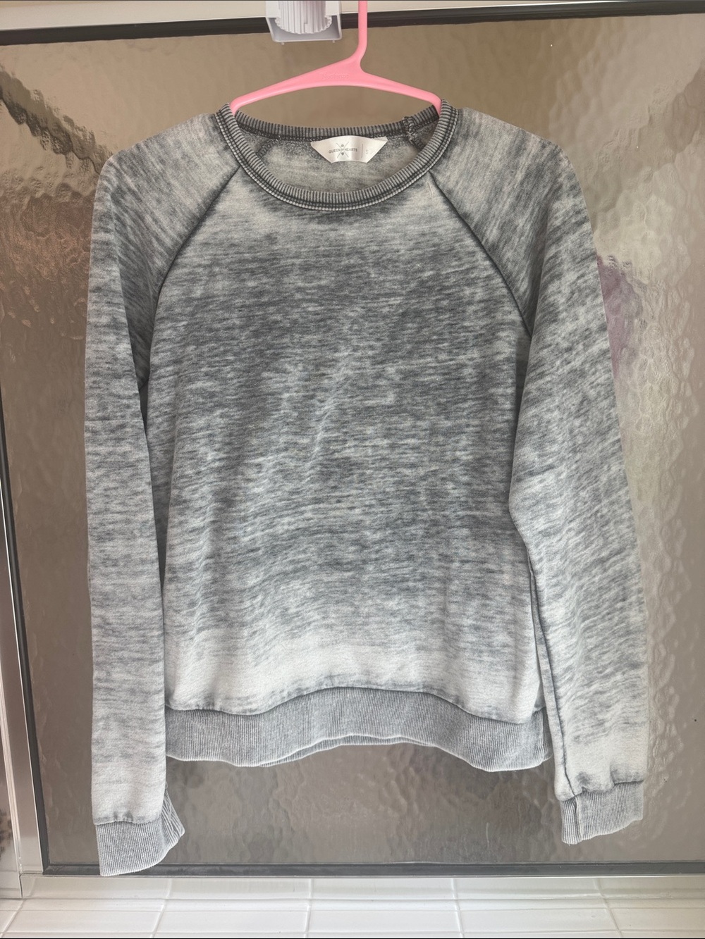 Women's Grey Marled Crewneck Sweatshirt